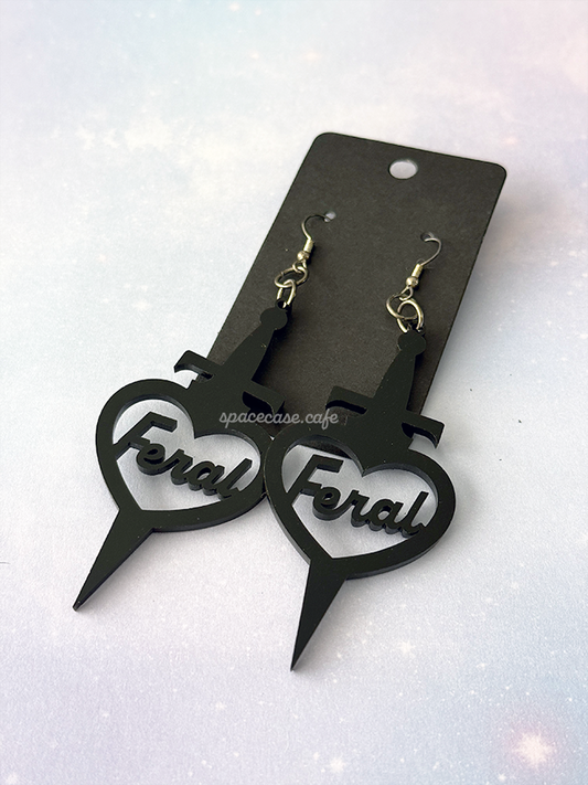 Feral Dagger Acrylic Earrings