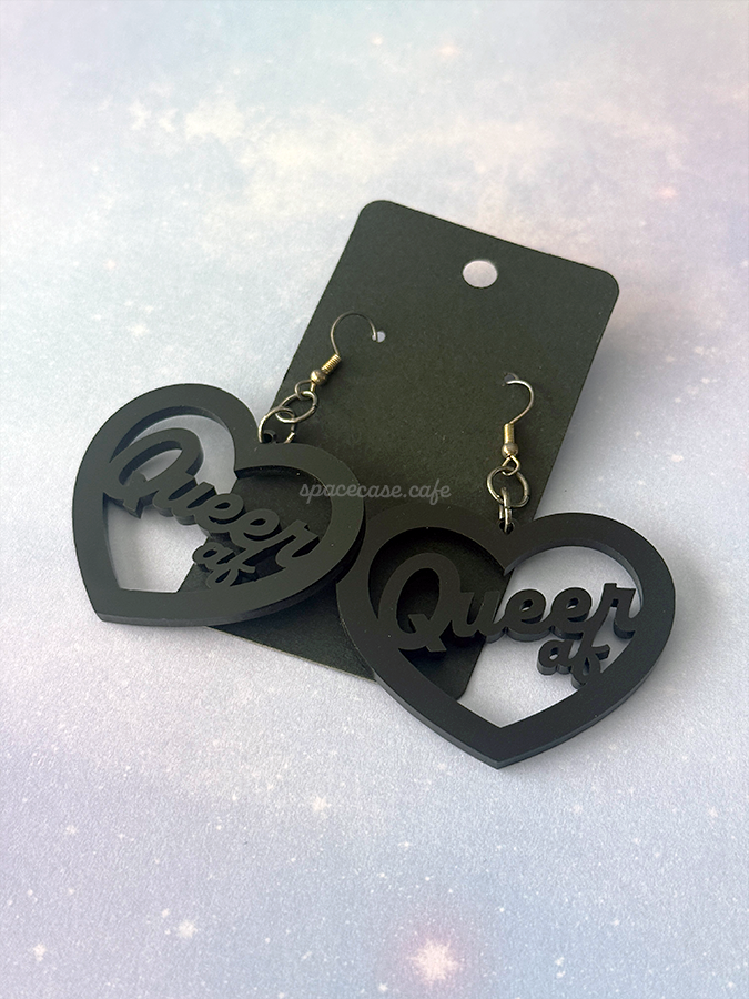 Queer AF: Queer Pride Acrylic Statement Earrings