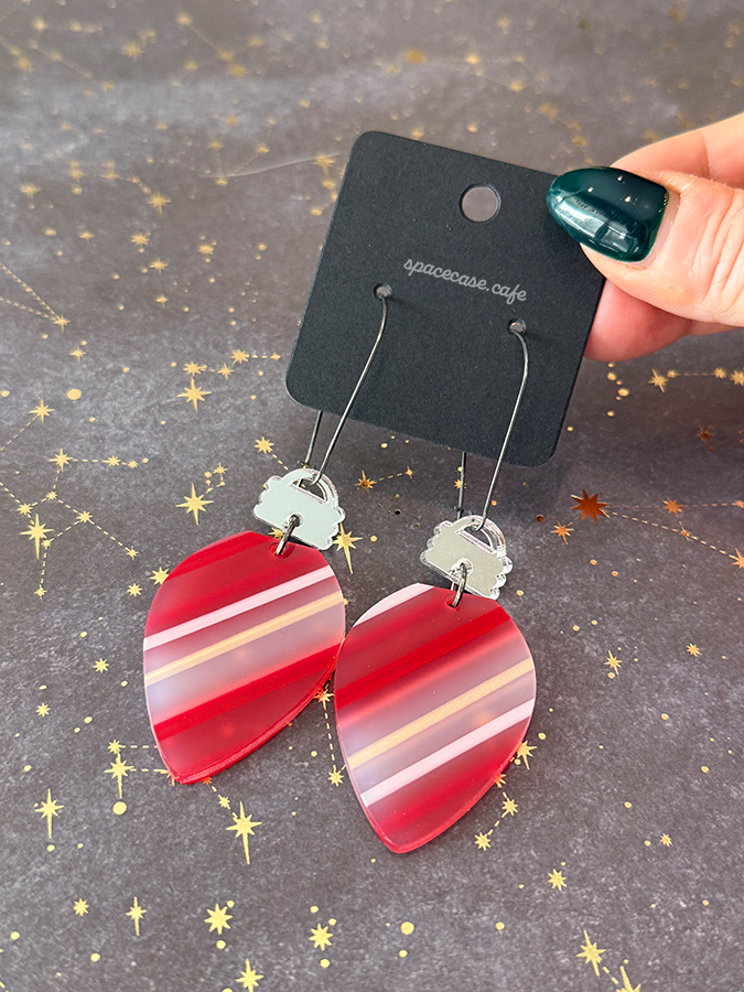 Vintage Christmas Lights Acrylic Earrings