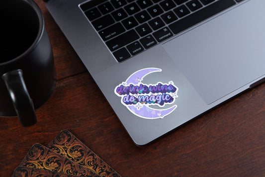 Drink Wine Do Magic Sticker