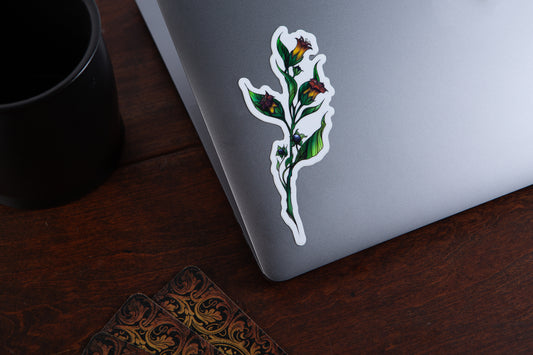 Belladonna Flower Sticker