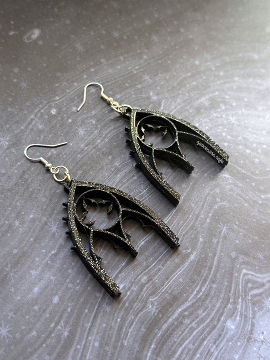 Cathedral Window Acrylic Earrings