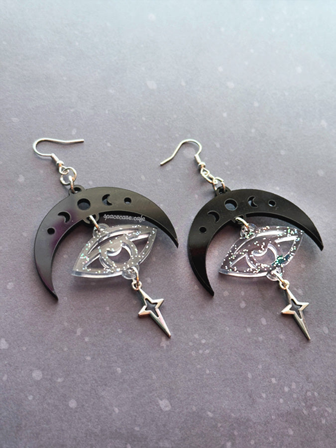 Evil Eye Acrylic Earrings