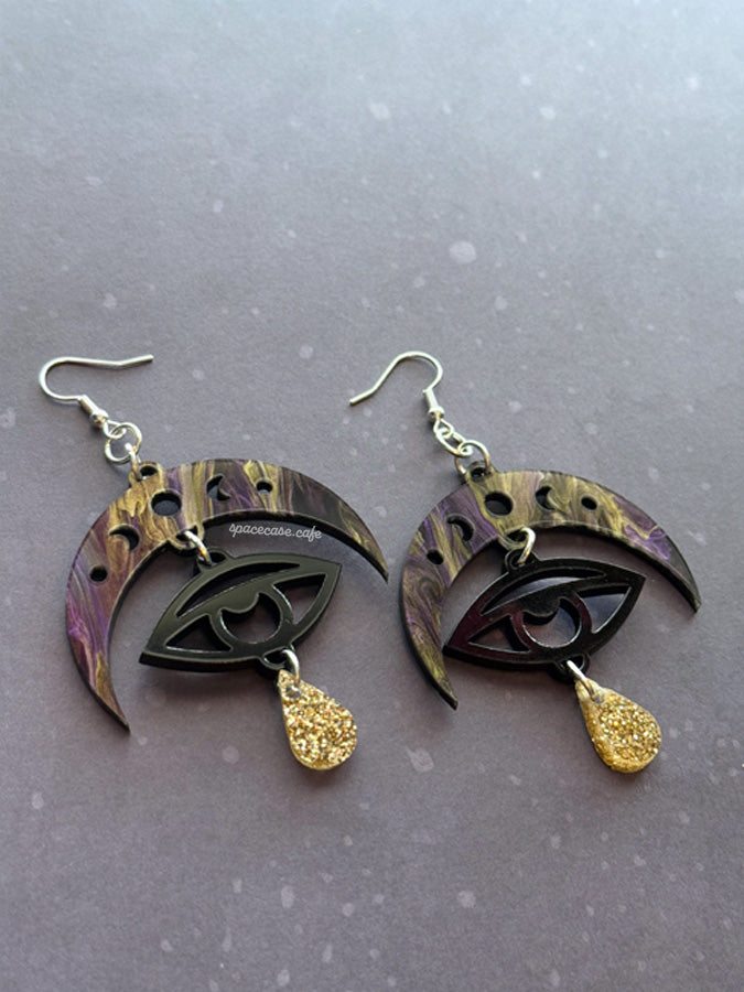 Evil Eye Acrylic Earrings