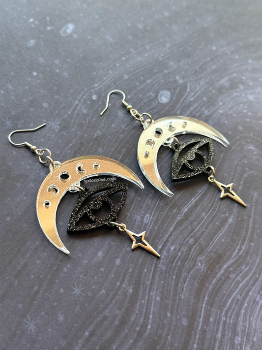 Evil Eye Acrylic Earrings