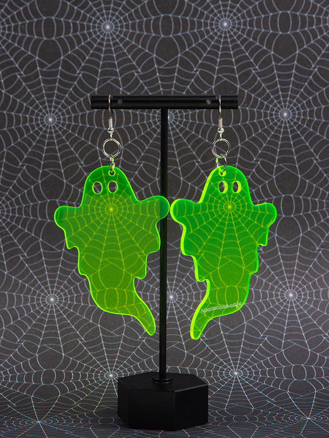 Spooky Ghost Acrylic Earrings