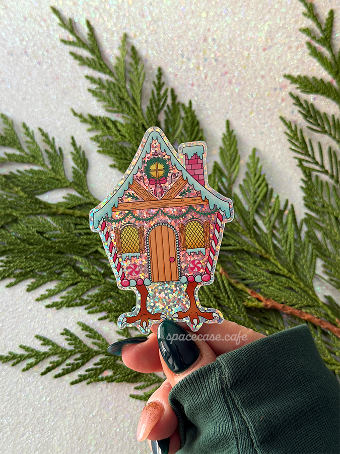 Baba Yaga Ginger House Sticker