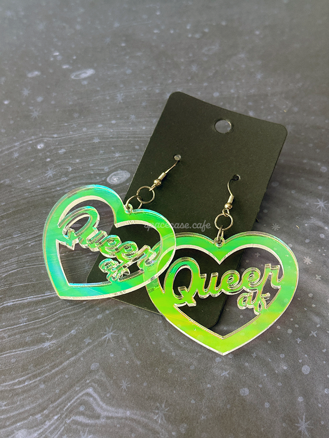 Queer AF: Queer Pride Acrylic Statement Earrings