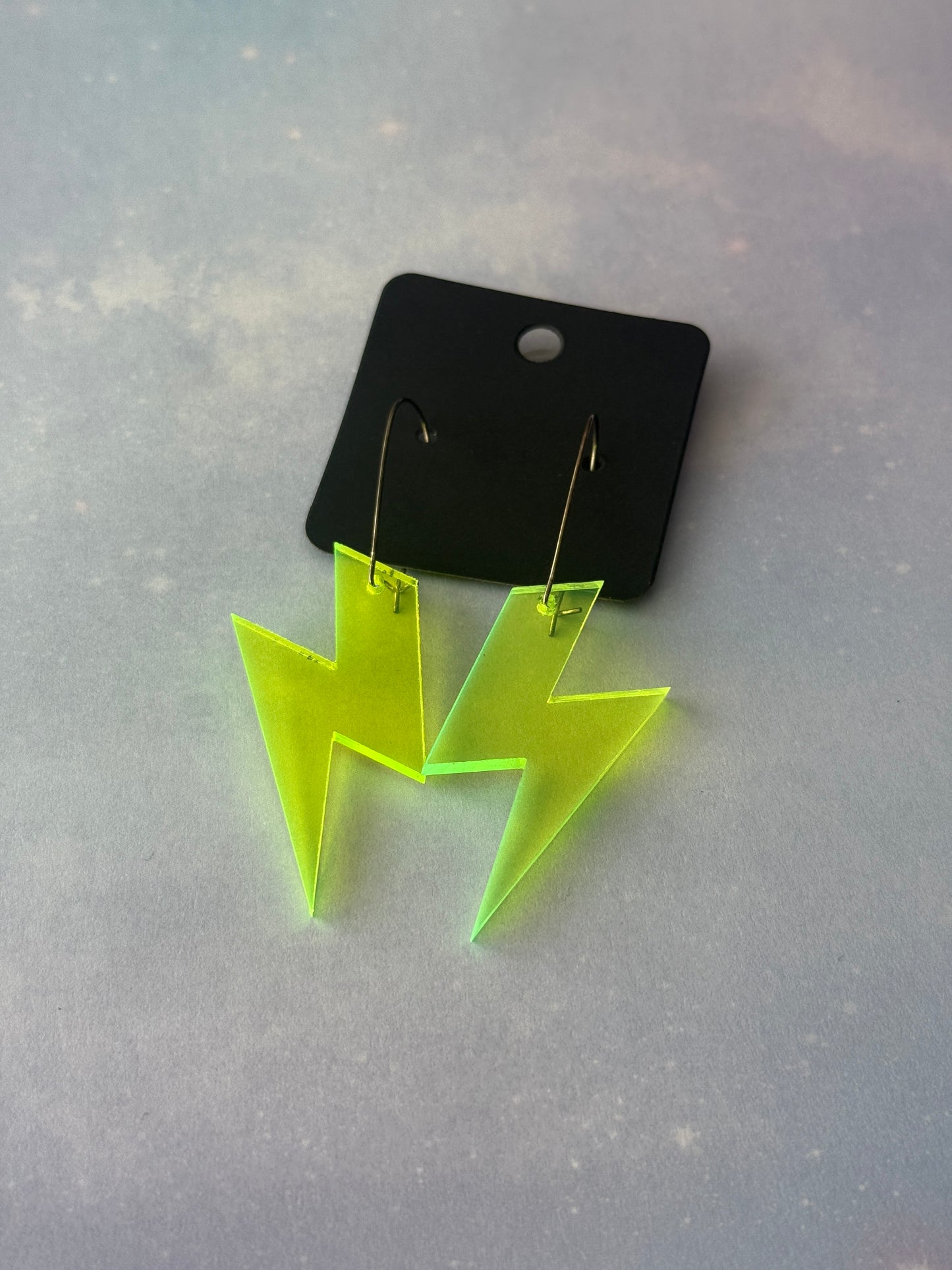 Laser Beam Acrylic Earrings