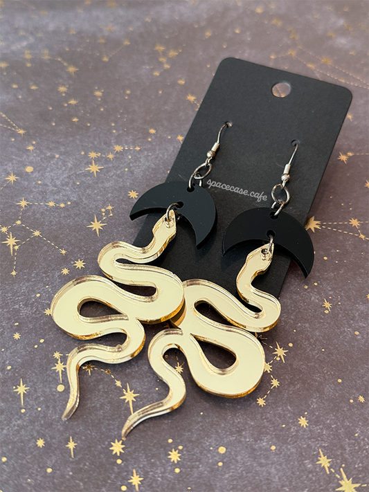 Snakey Boiz Acrylic Earrings