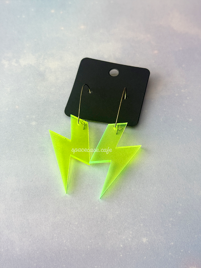 Laser Beam Lightning Acrylic Earrings