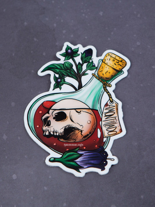 Amontillado Skull Poison Sticker