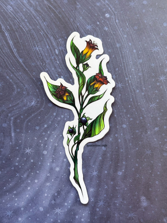Belladonna Flower Sticker