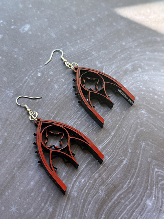 Cathedral Window Acrylic Earrings
