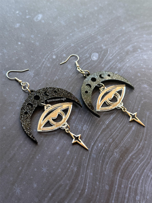 Evil Eye Acrylic Earrings