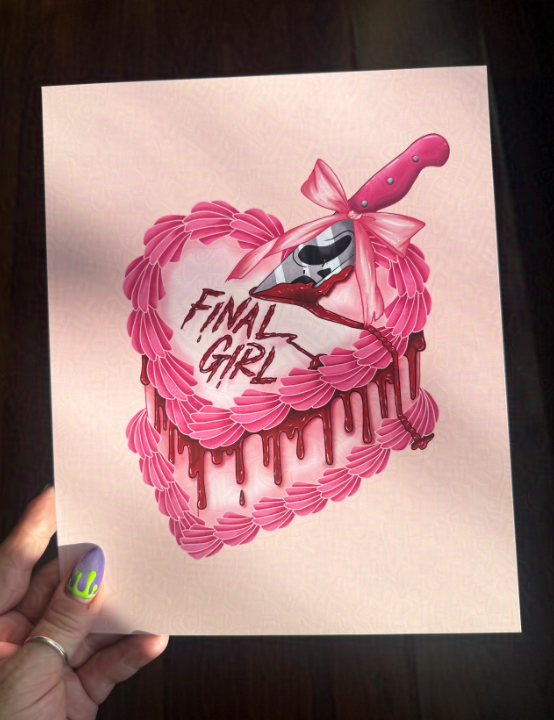Final Girl: Slasher Horror Movie Art Print