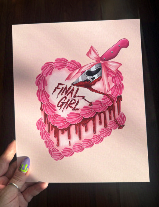 Final Girl: Slasher Horror Movie Art Print