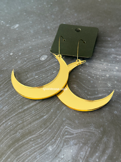 Crescent Moon Acrylic Earrings