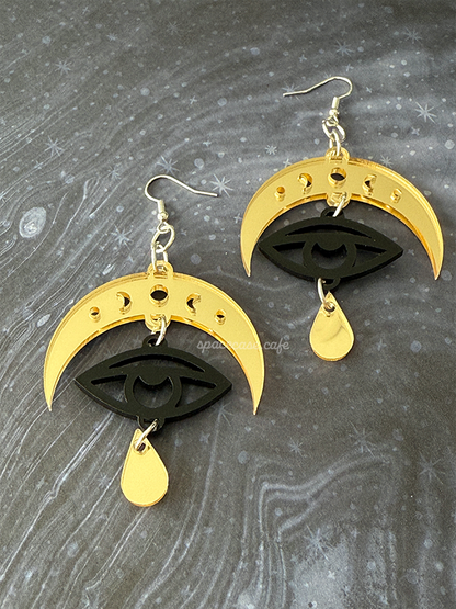 Evil Eye Acrylic Earrings