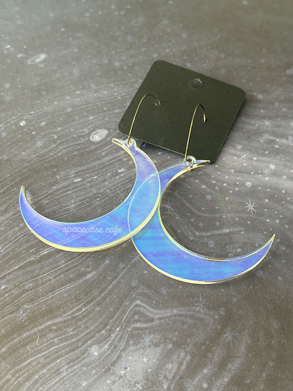 Crescent Moon Acrylic Earrings
