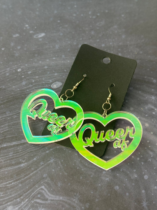 Queer AF Acrylic Earrings