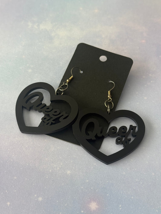 Queer AF Acrylic Earrings