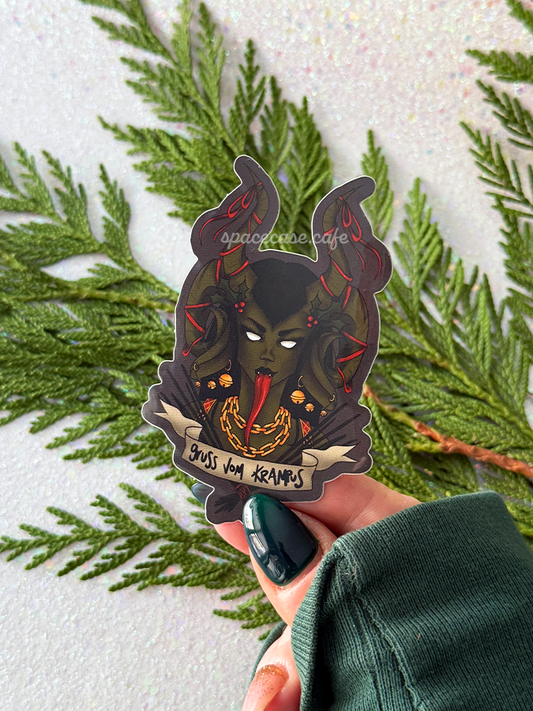 Lady Krampus Sticker