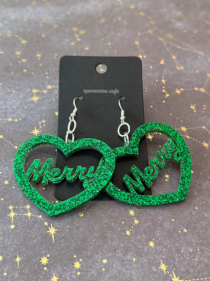 Be Merry Acrylic Earrings