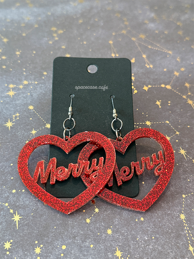 Be Merry Acrylic Earrings