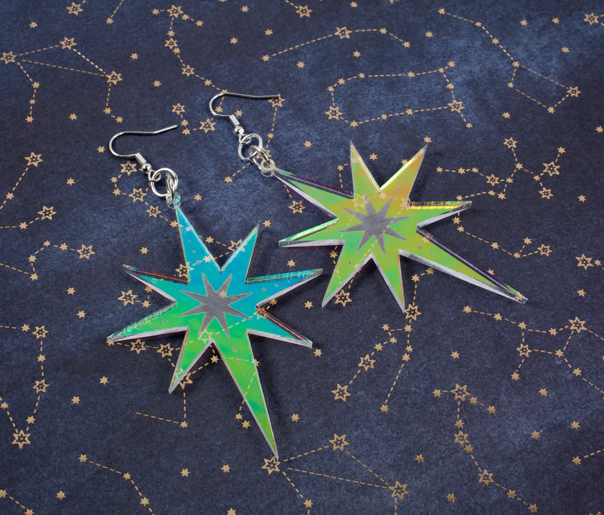 Northern Star Acrylic Earrings