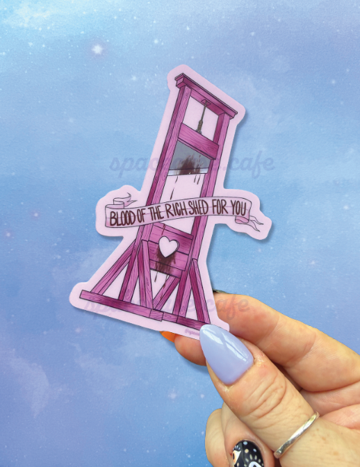 Pink Guillotine Sticker