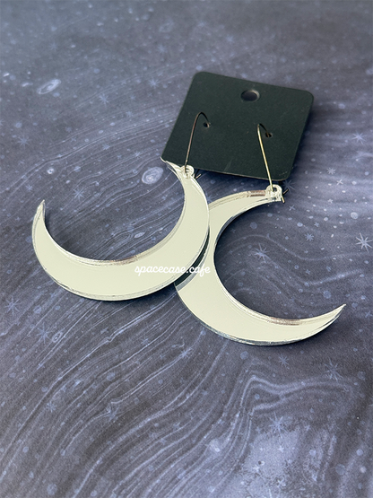 Crescent Moon Acrylic Earrings