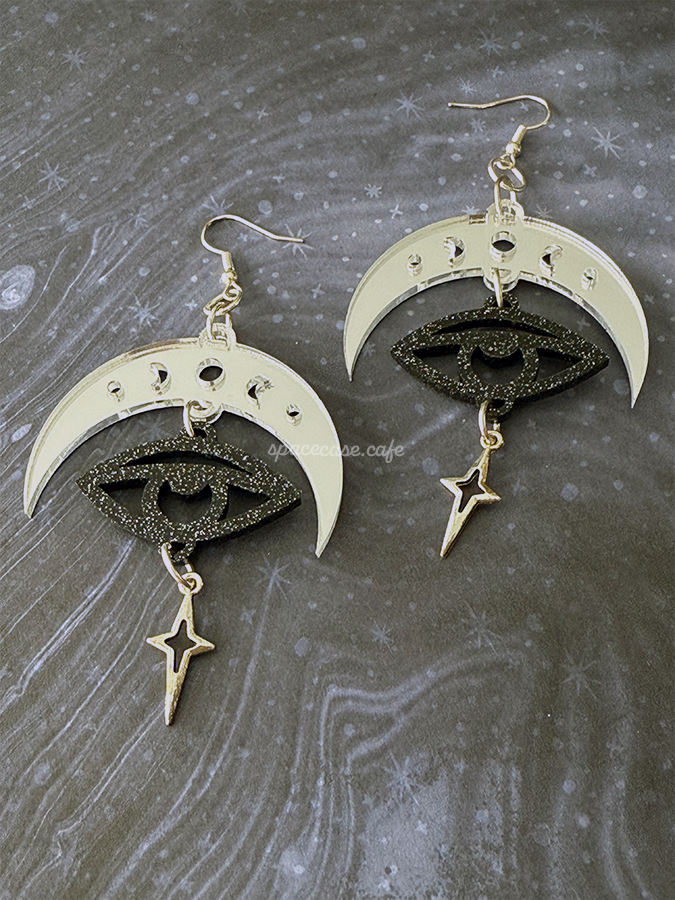 Evil Eye Acrylic Earrings