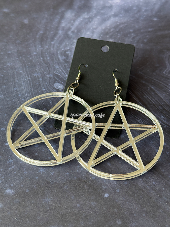 Pentagram Acrylic Earrings