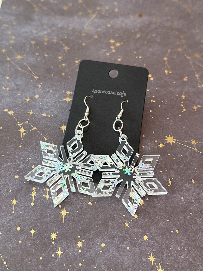 Nordic Snowflakes Acrylic Earrings