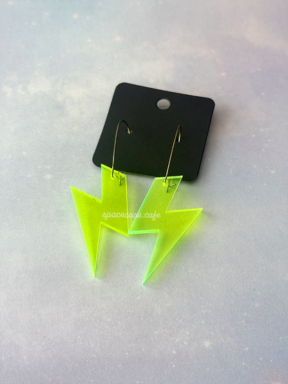 Laser Beam Lightning Acrylic Earrings