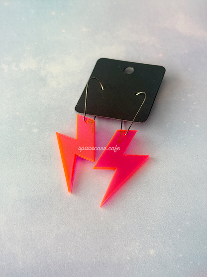 Laser Beam Lightning Acrylic Earrings