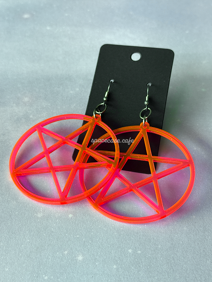 Pentagram Acrylic Earrings