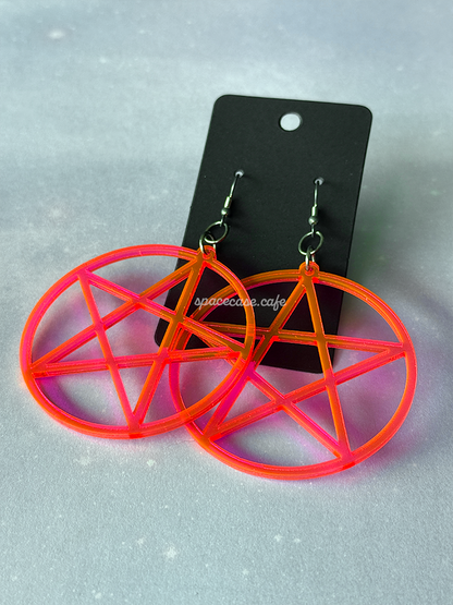 Pentacle Acrylic Earrings