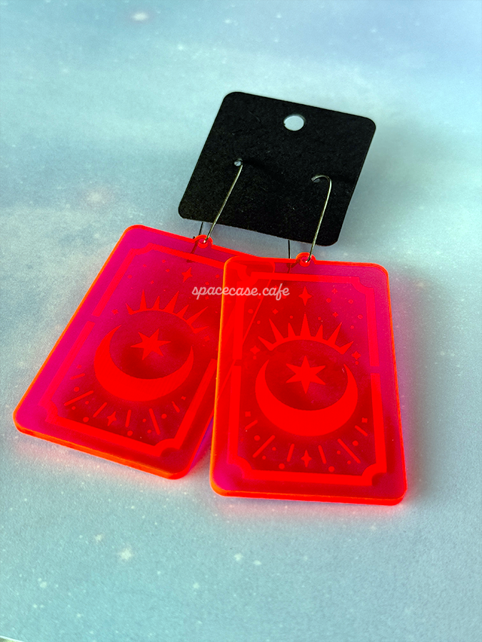 Tarot Card Acrylic Earrings