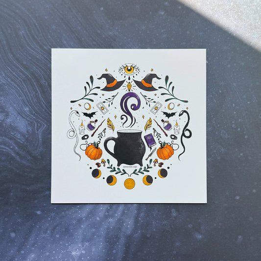 Witchy Hygge 6x6 Art Print