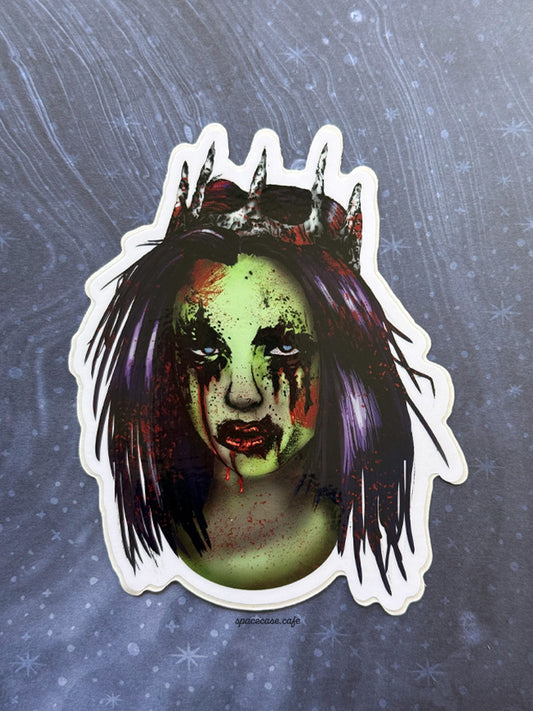 Zombie Girl Sticker