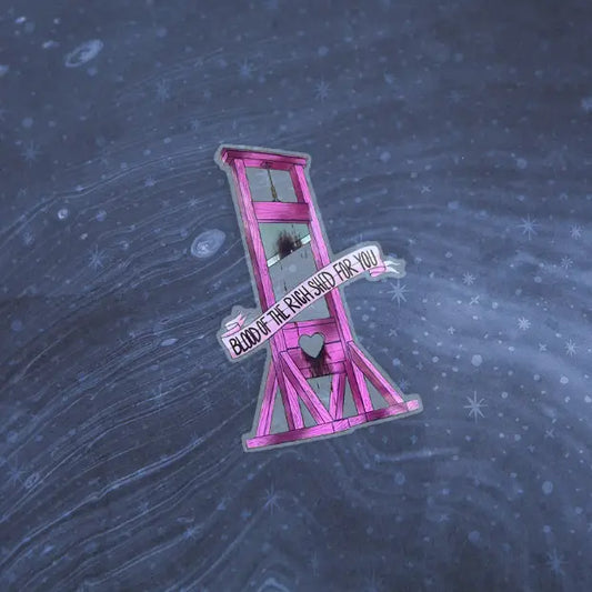 Pink Guillotine Sticker