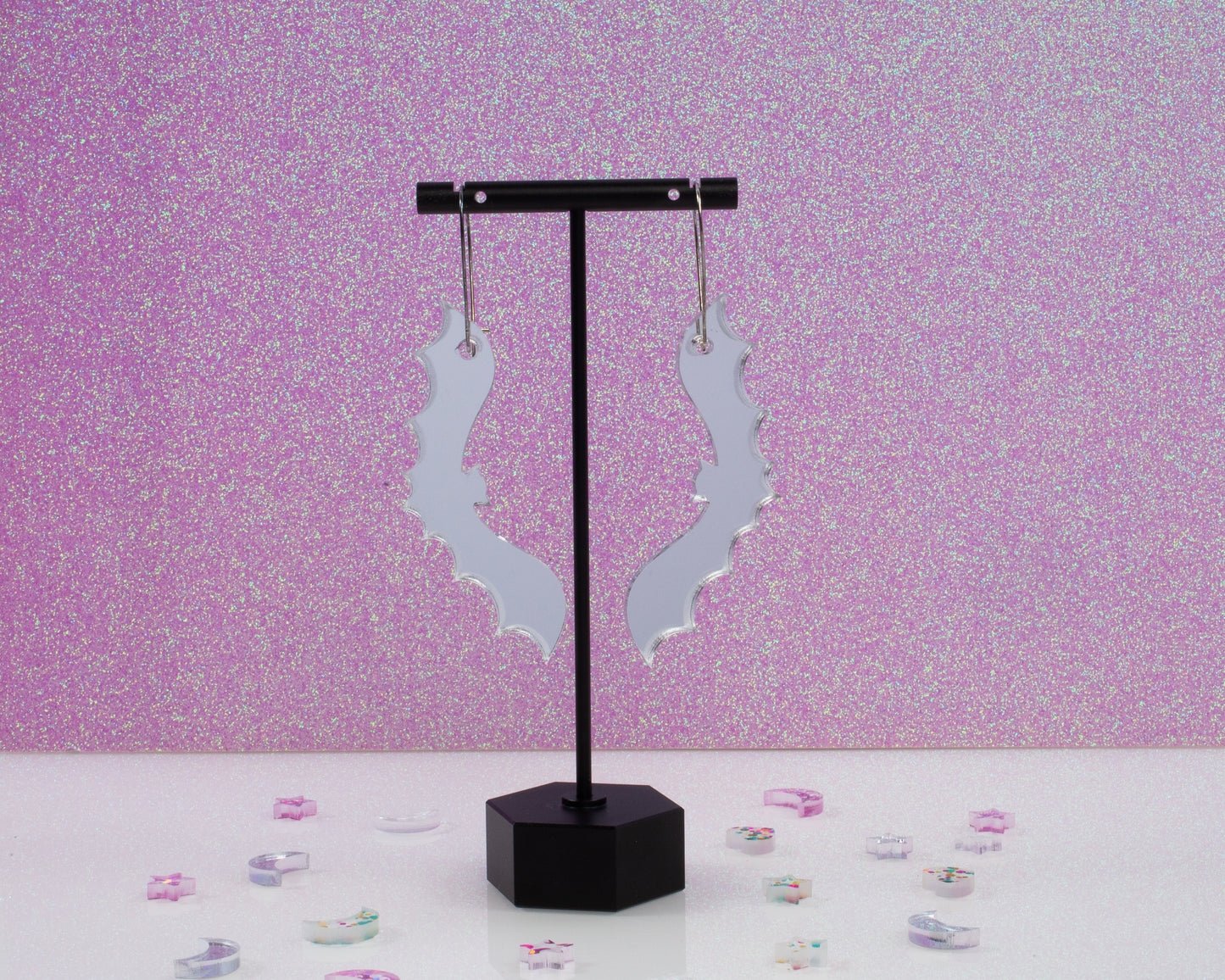 Bat Acrylic Earrings