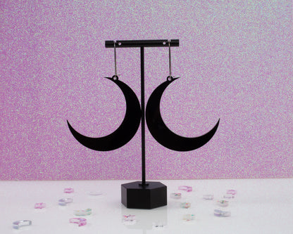 Crescent Moon Acrylic Earrings