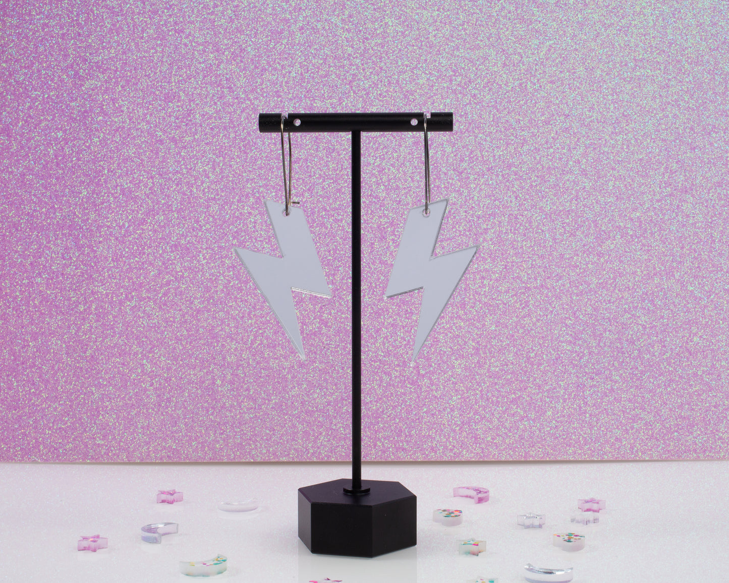 Lightning Bolt Acrylic Earrings