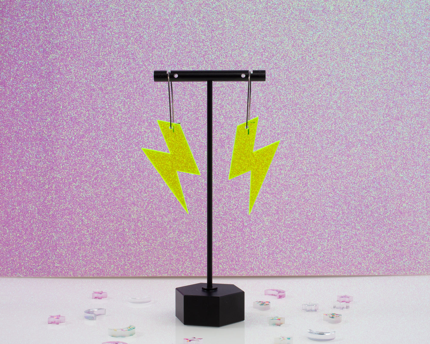 Lightning Bolt Acrylic Earrings