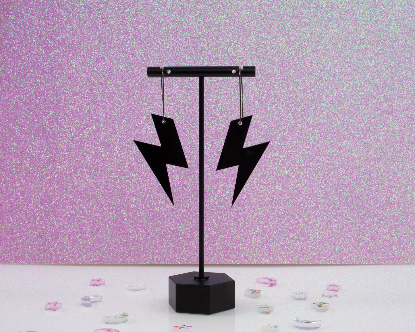 Lightning Bolt Acrylic Earrings