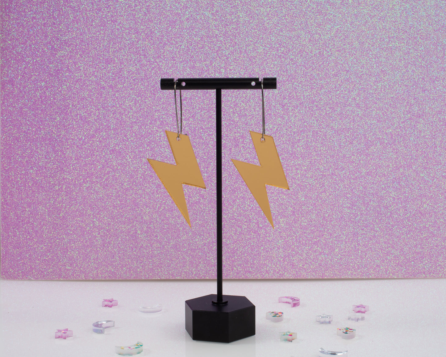 Lightning Bolt Acrylic Earrings