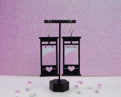 Eat the Rich Guillotine Acrylic Earrings